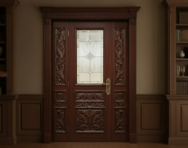 Grand, Dark Wood Double Door